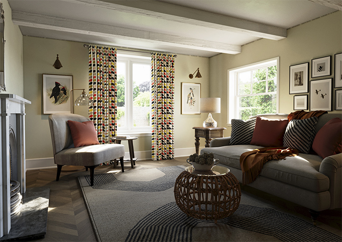 Orla Kiely Multi Stem, Tomato - Made to Measure Curtains - Image 7